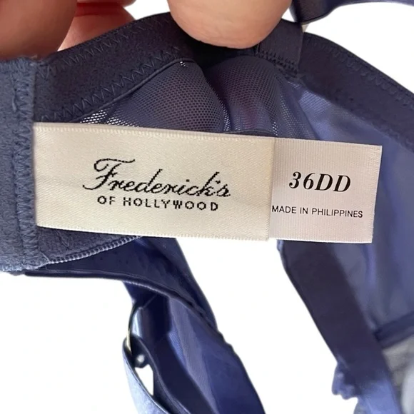 NEW Fredericks of Hollywood Set Cindy Bra Evelina Thong Panty Size 36DD & Large - Picture 9 of 11